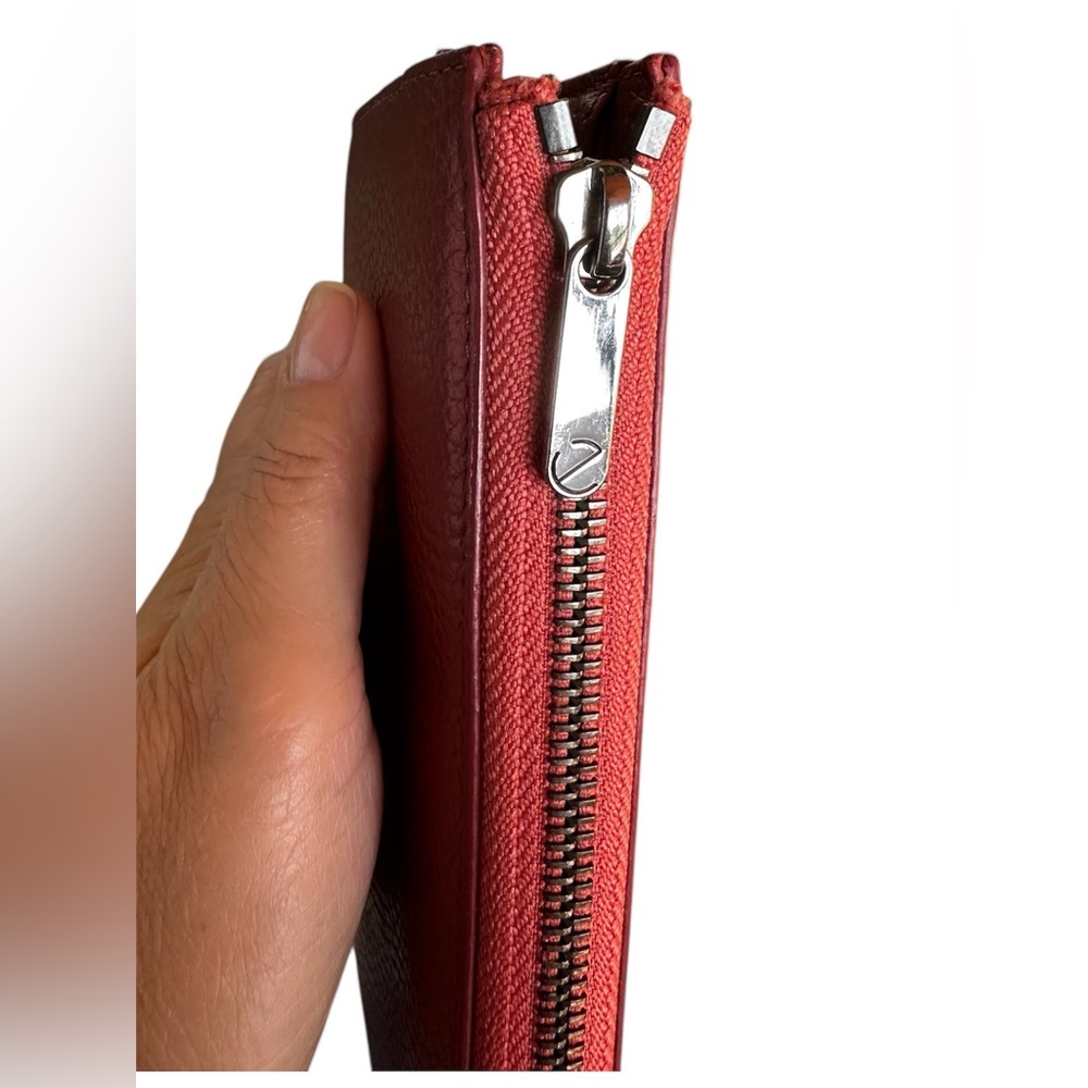 Ecco Red Leather Women's Wallet